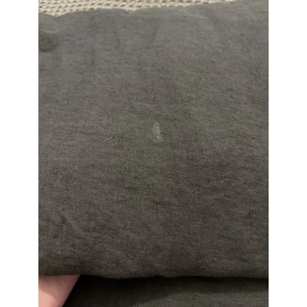 Quince European Linen Duvet Cover Full/Queen - Pine